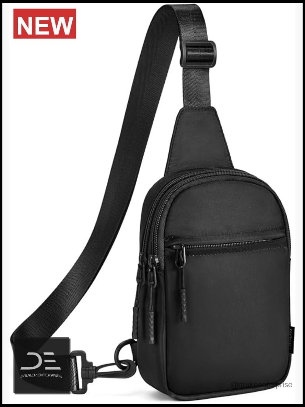 Sling Bag Crossbody Fanny Pack Chest Bag with Extended Strap